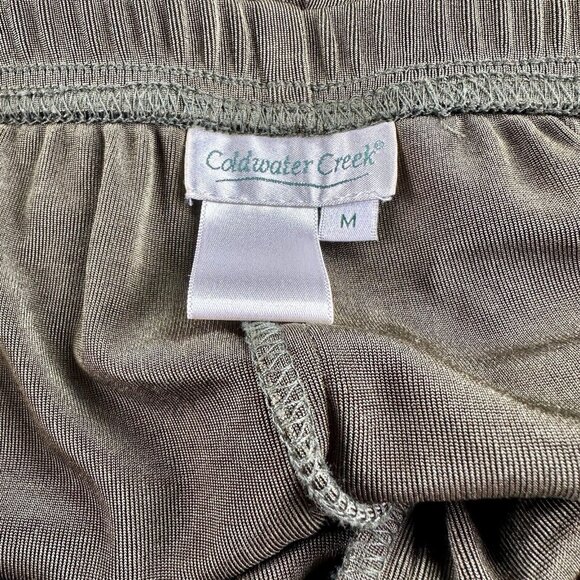 COLDWATER CREEK 2 Piece Vintage Set Size Medium Olive Beaded Sequins Long Sleeve - Picture 9 of 16